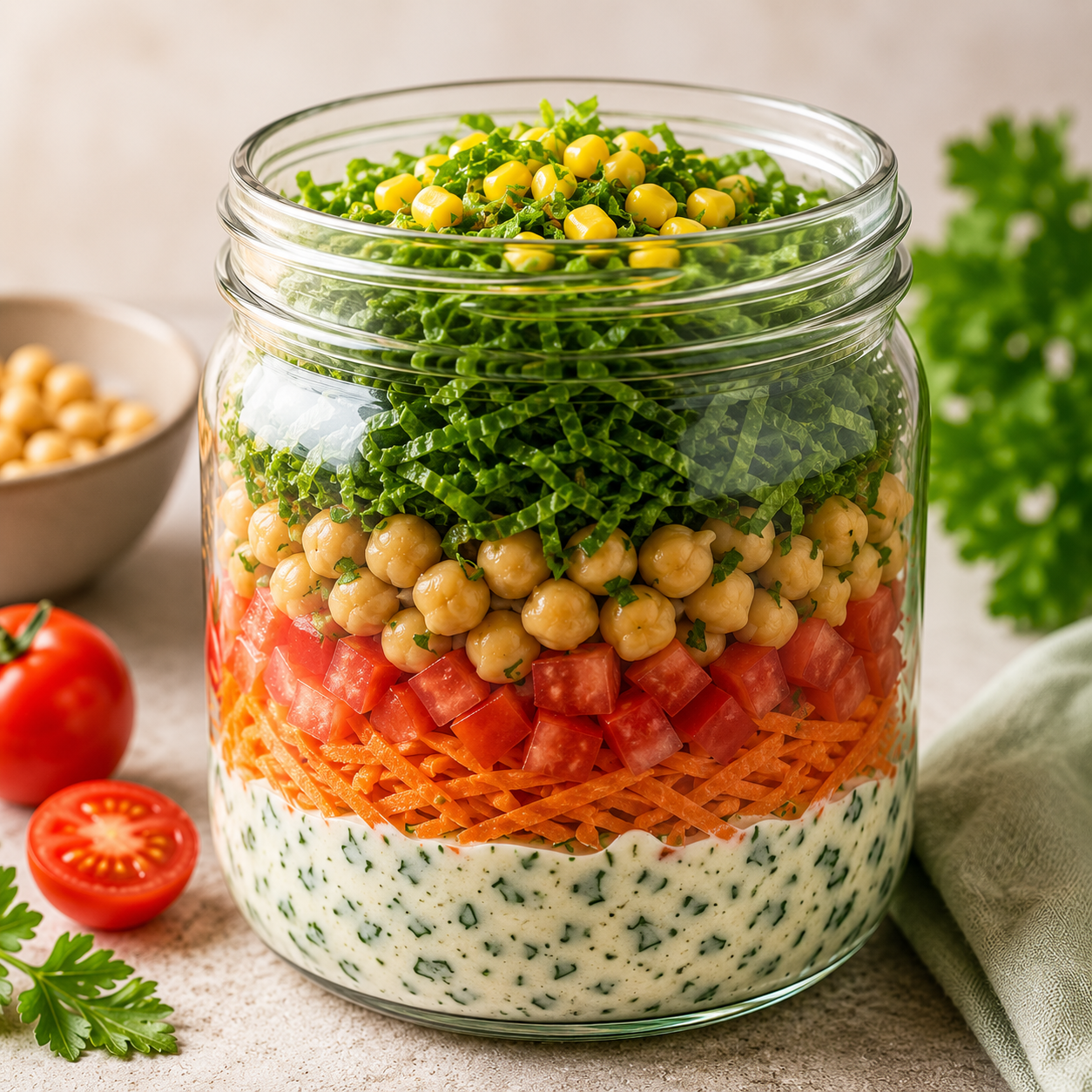 Salada Mineira de Grao-de-Bico e Couve
