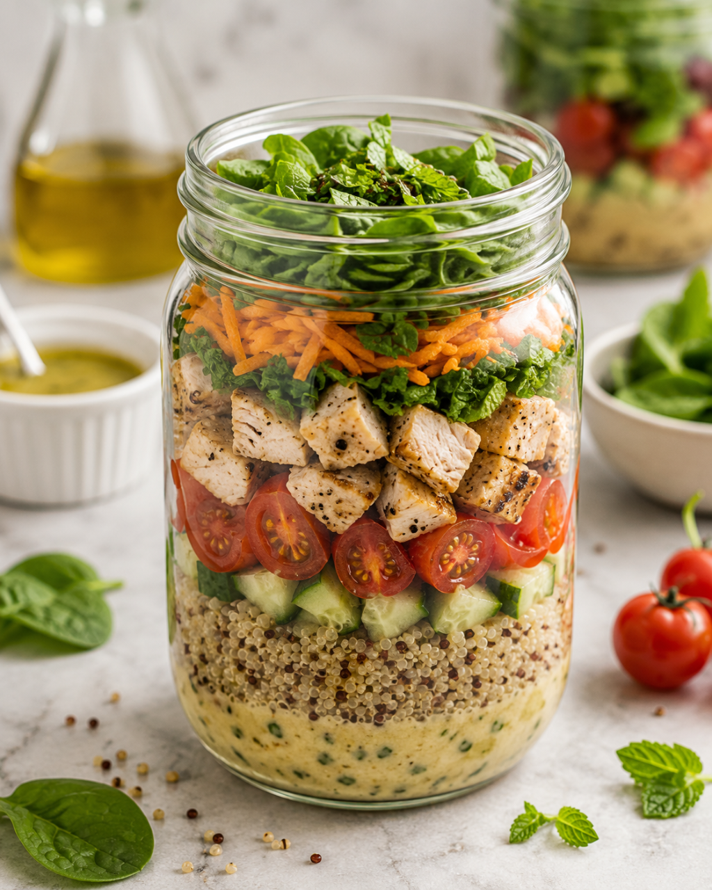 Salada de Quinoa com Frango